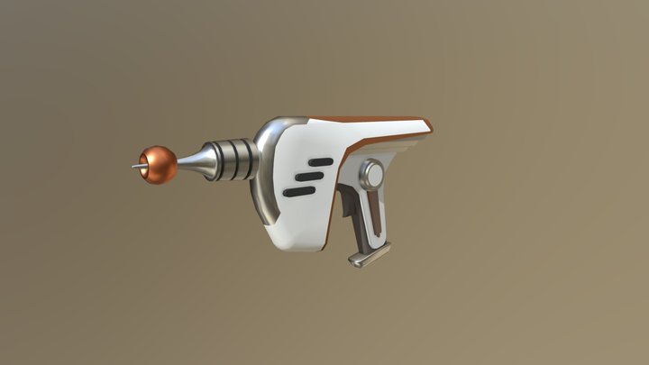 Retro Gun (XYZ) 3D Model