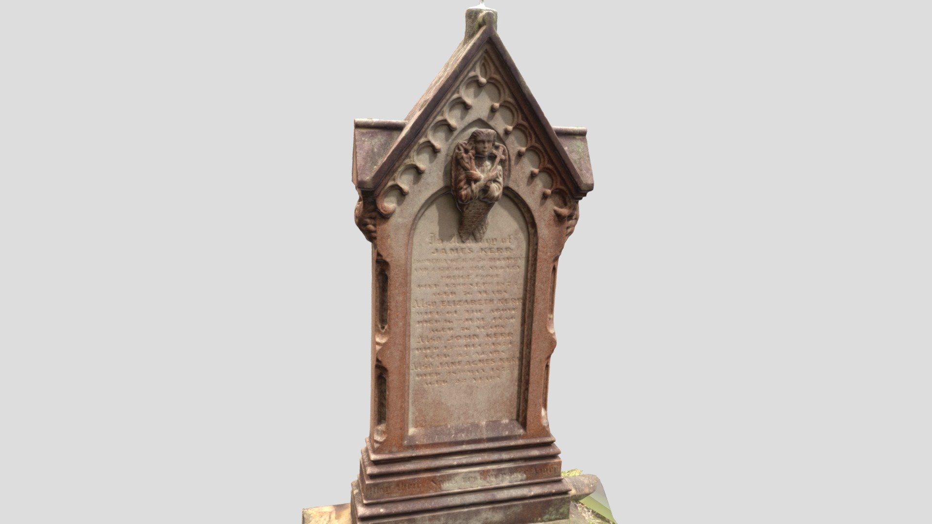 Carved headstone - Rookwood Cemetery  Sydney.