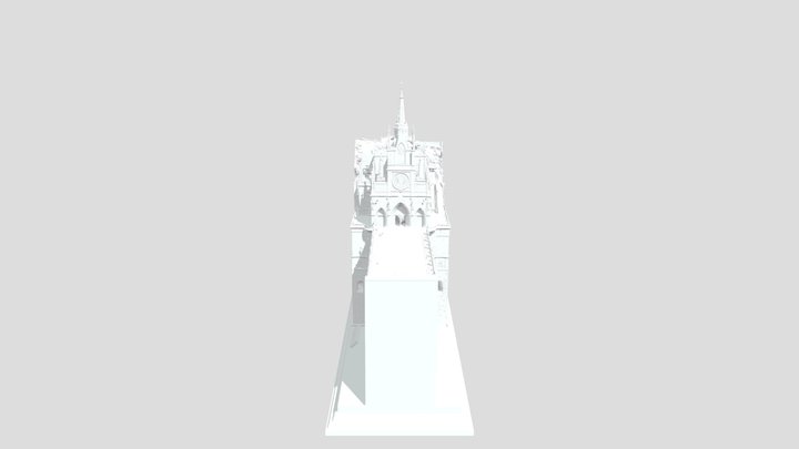 Las Lajas, Ipiales, Colombia 3D Model