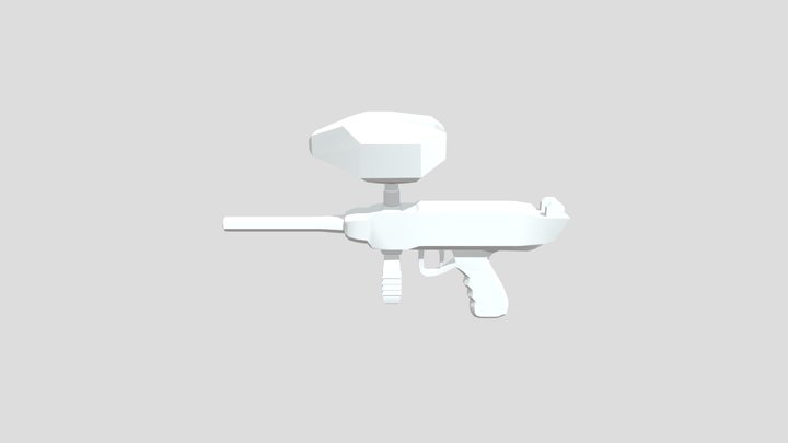 Paintball gun 3D Model
