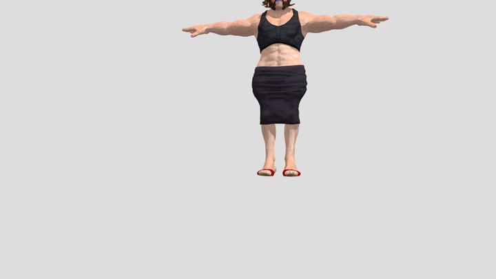 Standing Arguing 3D Model