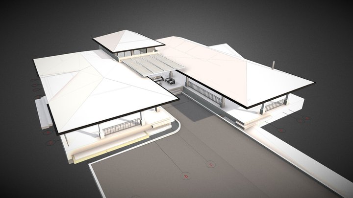 Casa campestre Popayán - Colombia 3D Model