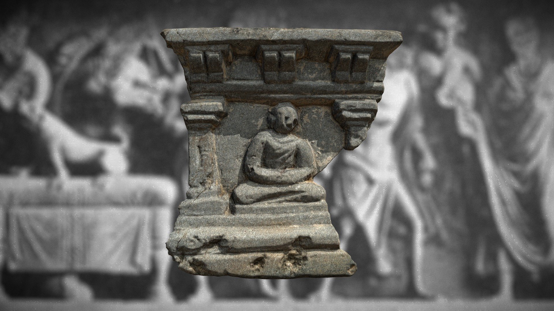 Gandharan Buddha Pediment Fragment