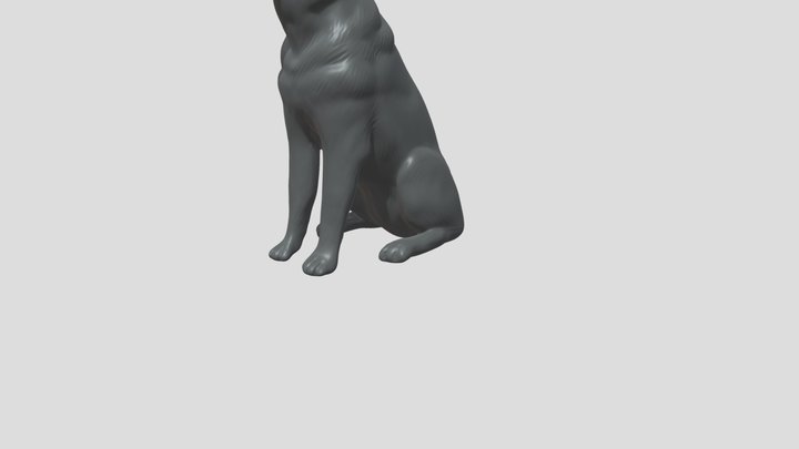 German Shepherd 3D Model