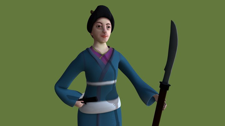 Nakano Takeko 3D Model