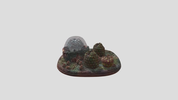 Alien Life Diorama 3D Model