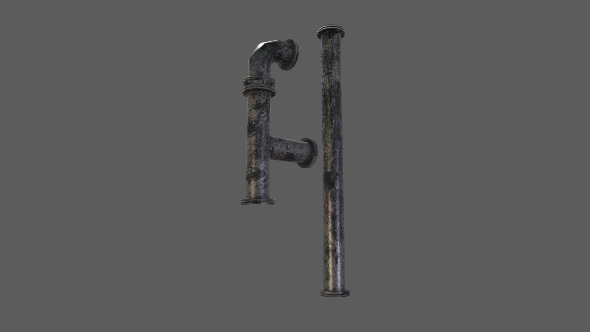 3D model Pipe model - This is a 3D model of the Pipe model. The 3D model is about a close-up of a faucet.