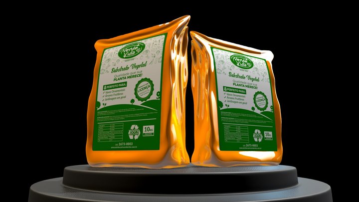 Saco Verde Vida 3D Model