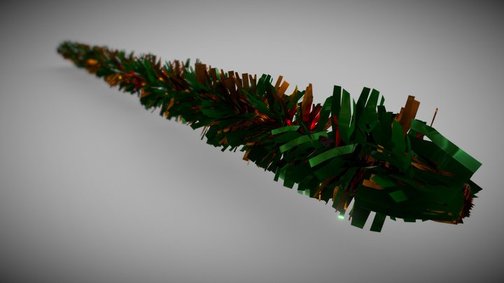 Christmas Tinsel 3D Model
