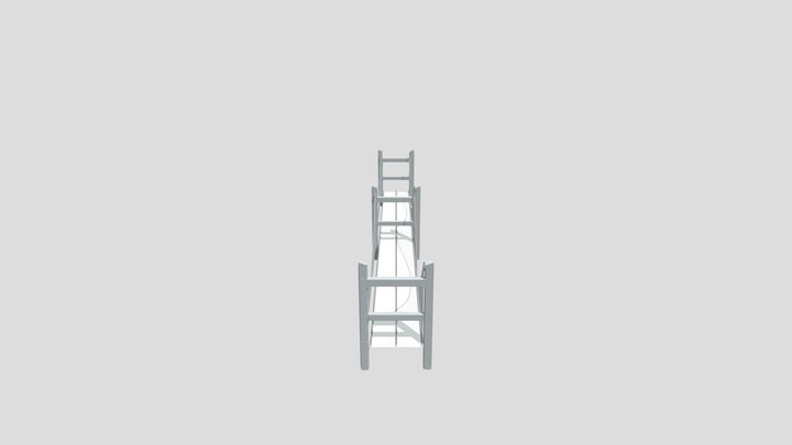 Red Bridge 3D Model