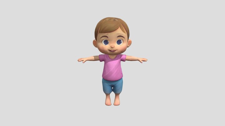 baby girl 3D Model