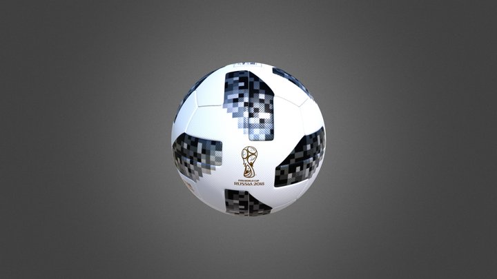 Adidas Telstar FIFA World Cup Russia 2018 3D Model