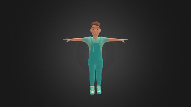 Human Male Character - Proportional 3D Model