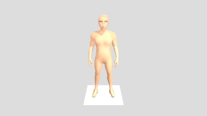 low poly boy 3D Model