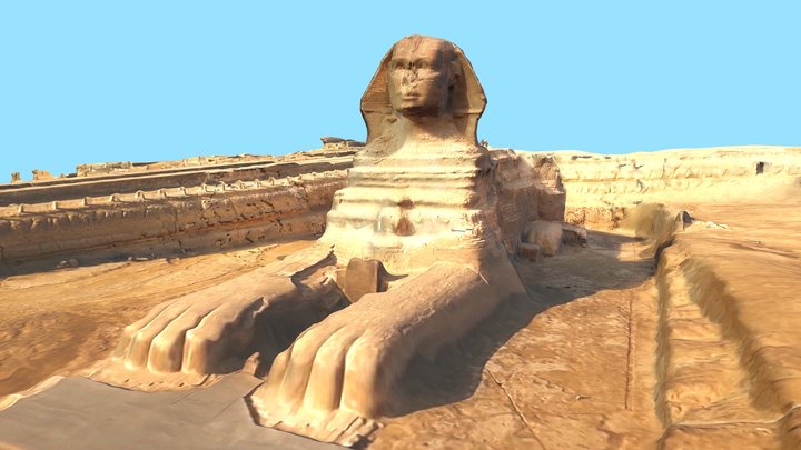 Great Sphinx of Giza ابو الهول Cairo, Egypt 3D Model