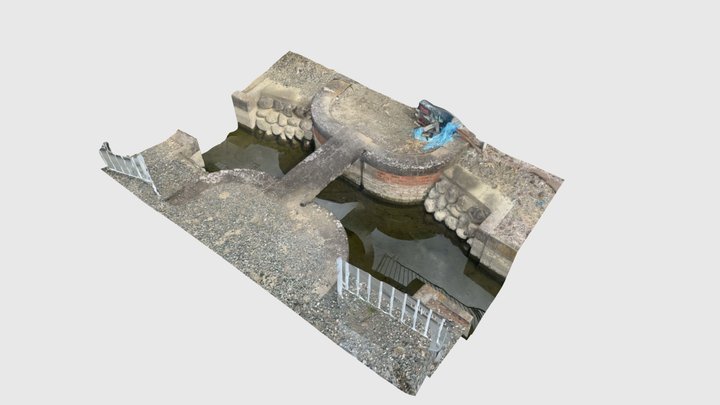 熊谷市上之秋葉前堰 3D Model
