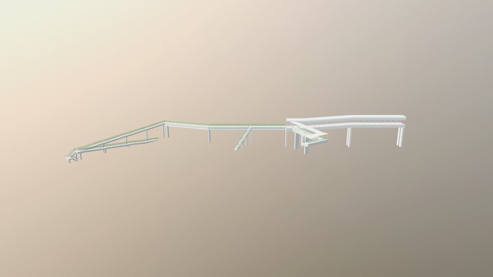 3D Passarela 1° de Maio - Projeto PAMCACHONÇA 3D Model