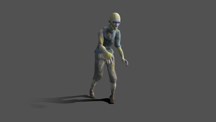 Zombie Character 3D Model
