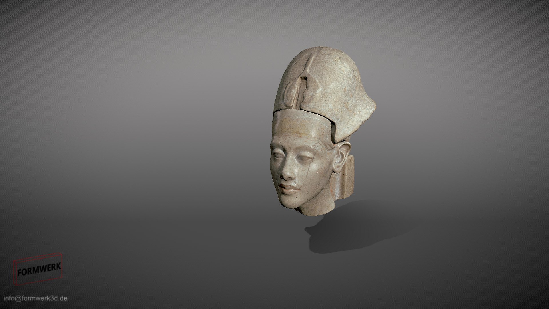 Echnaton/Akhenaten - animatierter 3D Scan