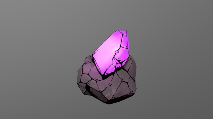 Stylized Rock 3D Model