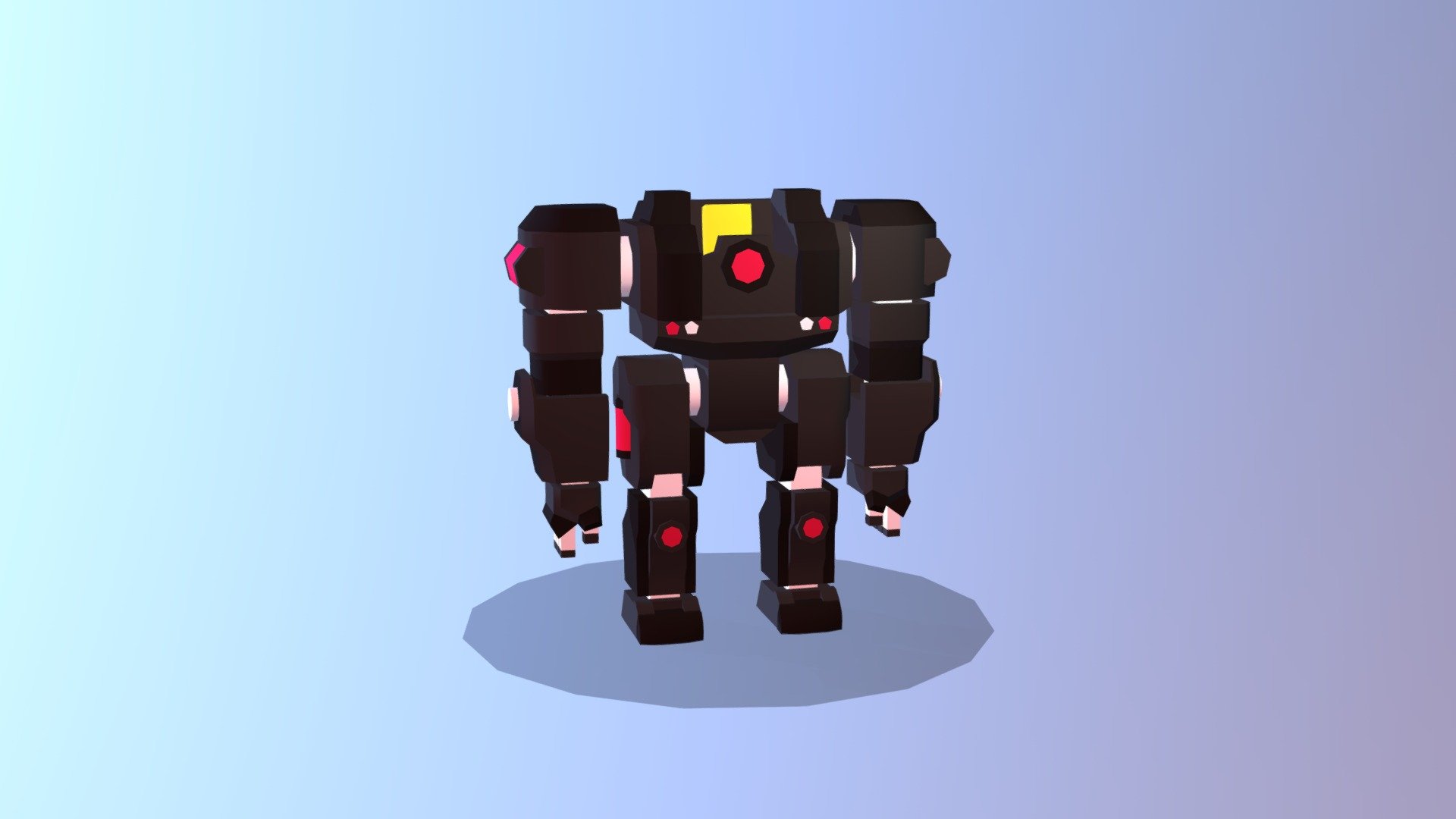 Humanoid Mecha - 3D model by squareanon [b2bb0c4] - Sketchfab