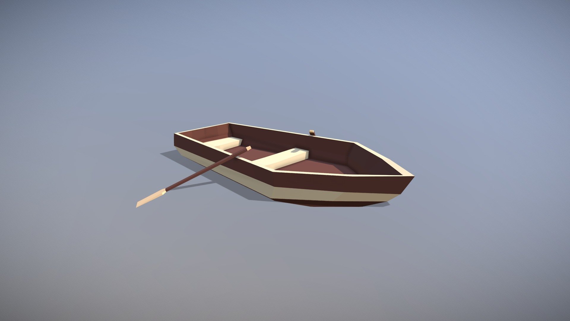 Lancha 2 low poly