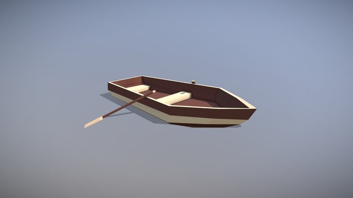 Lancha 2 low poly 3D Model