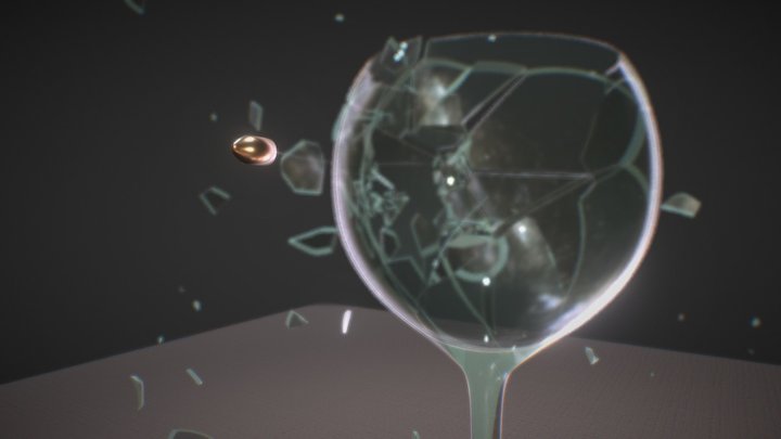 Shooting Glas 3D Model