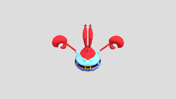 Sponge Bob's Atlantis:  Mr. Krabs 3D Model