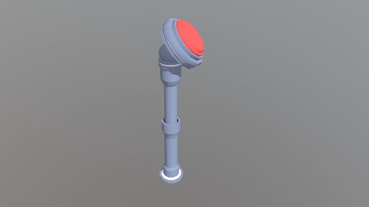 Big Red Button 3D Model