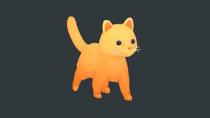 Toon Cat FREE 3D Model