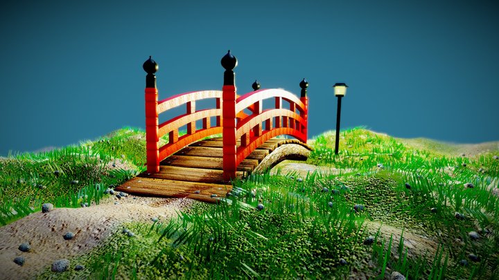 Chinese bridge 3D Model