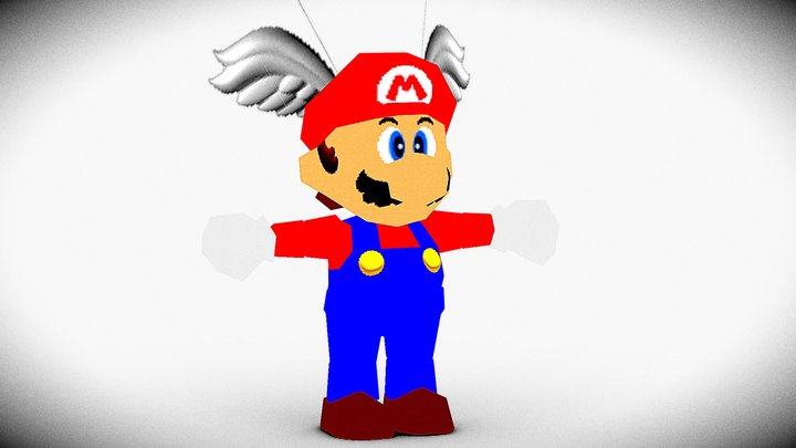 Mario (Super Mario 64) – Modello 3D gratuito STL