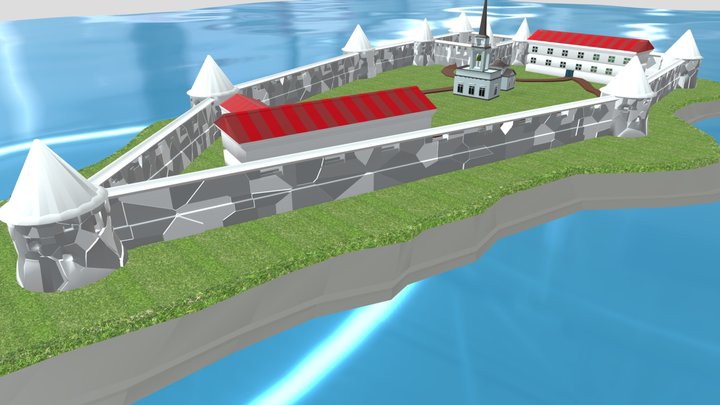 Oreshek Castle 3D Model