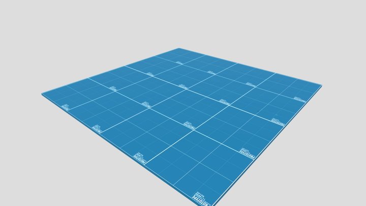 Map Prototype Grid 3D Model