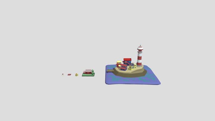 5 painted drafts (XYZ homework) 3D Model
