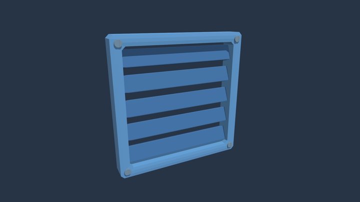 Cartoon Ventilation Hatch 3D Model