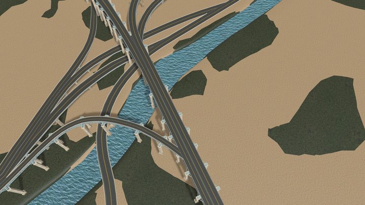 Waterbury Bridge 3D Model
