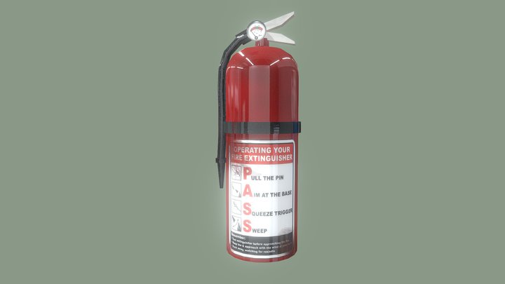 Fire Extinguisher 3D Model