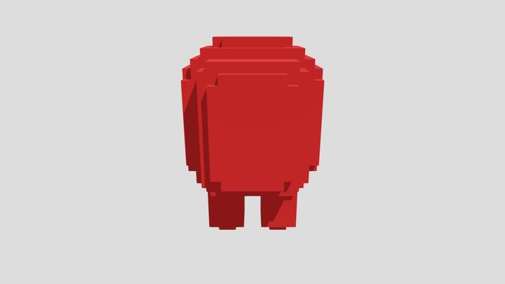 among us running model. 3D Model