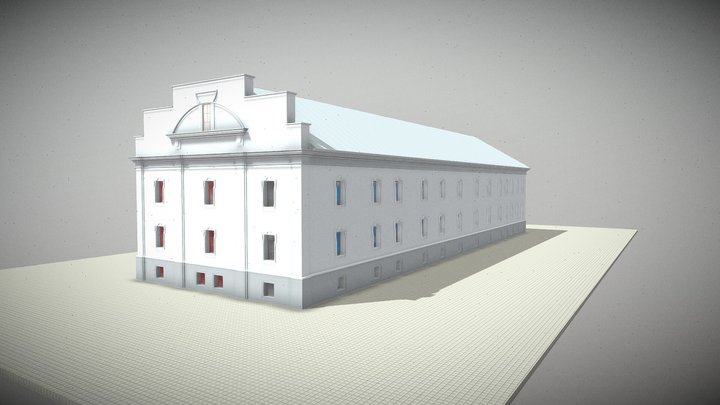 Келії Єзуїтського монастиря в Житомирі 3D Model