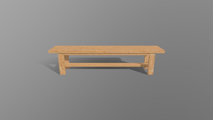 50032 Outdoor bench 3D Model