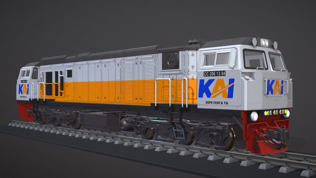 CC 206 (GE-CM20EMP locomotive) - PT. KAI