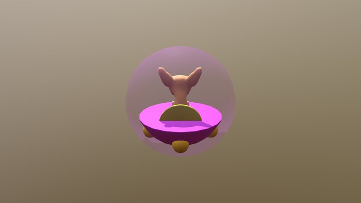 Astro Chihuahua 3D Model