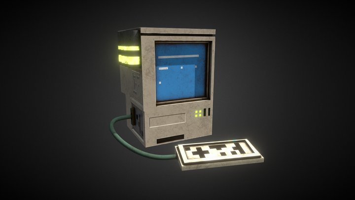 Retro terminal 3D Model