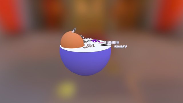 cell large text 3D Model