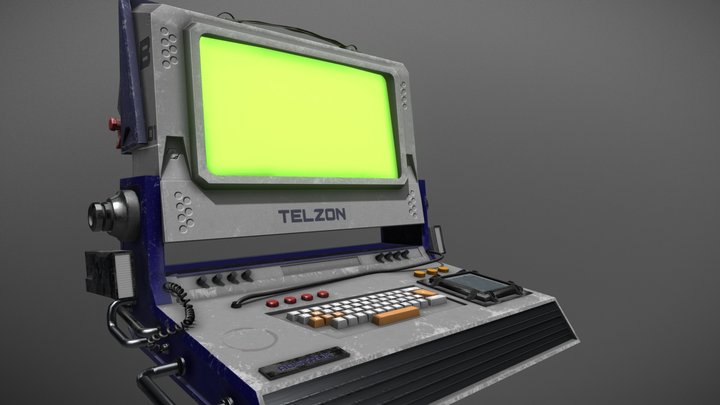 Sci Fi Computer Terminal 3D Model
