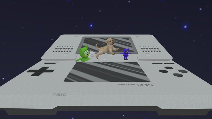 Gummy Bear In Nintendo Ds 3D Model