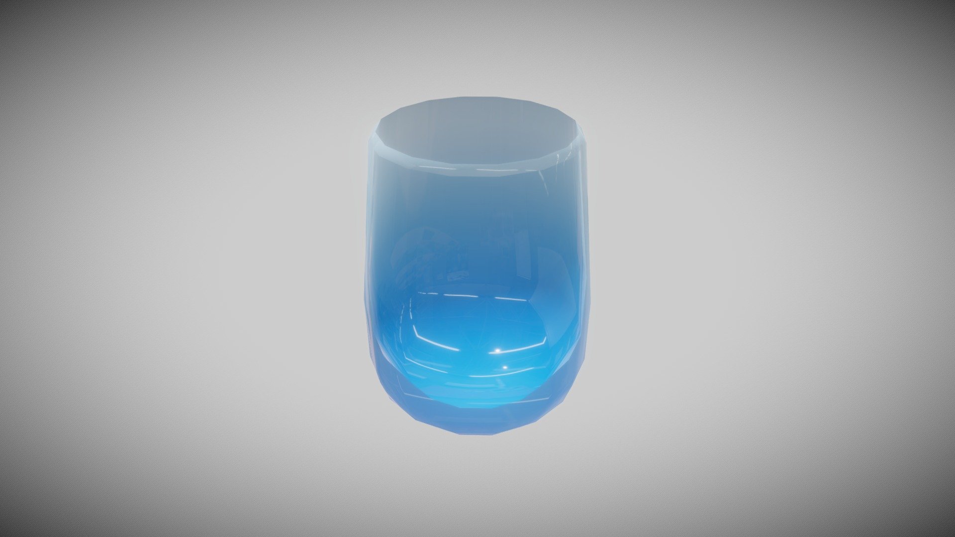 Blue Gradient Glass