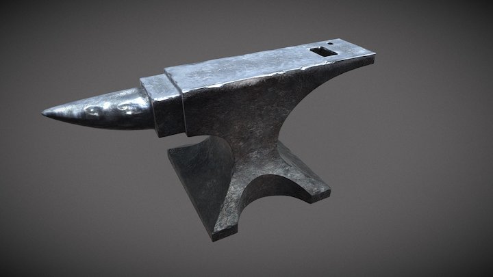 Anvil - Baked 3D Model